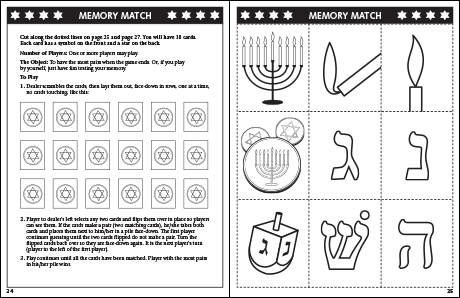 Hanukkah Coloring & Activity Book: Memory Match