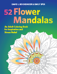 52 Flower Mandalas: An Adult Coloring Book for Inspiration and Stress Relief cover