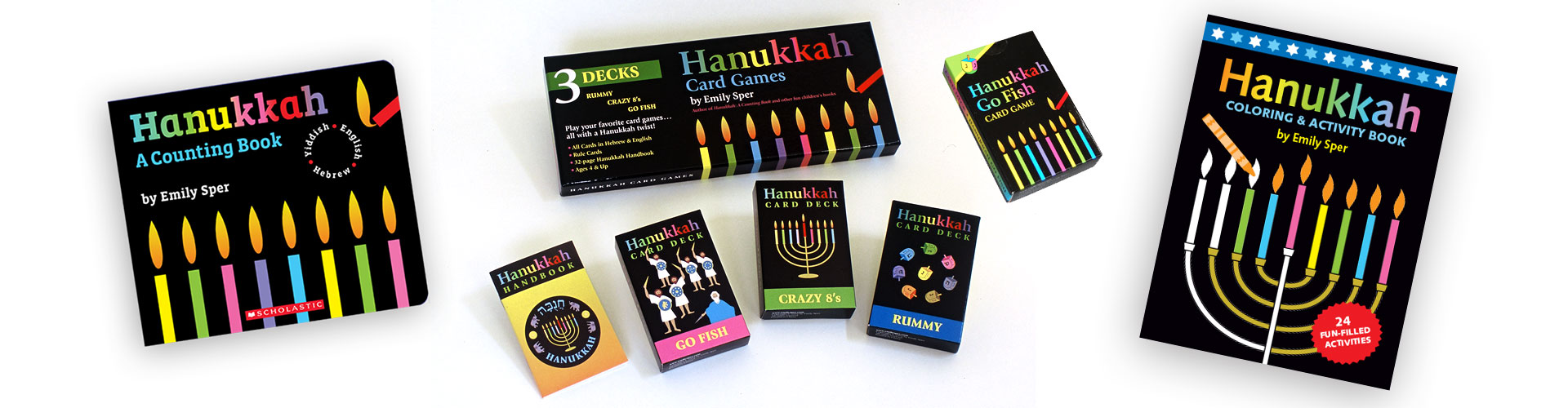 Hanukkah Books and Card Games